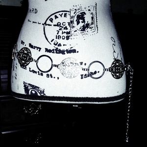 Silver Doubloons Dress Belt